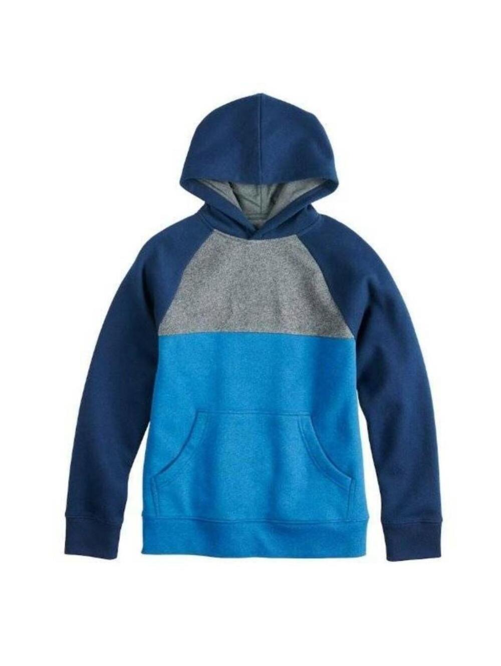Urban Pipeline Hoodie Sweatshirt 18/20 Boys Blue Colorblock Long Sleeve Tagless